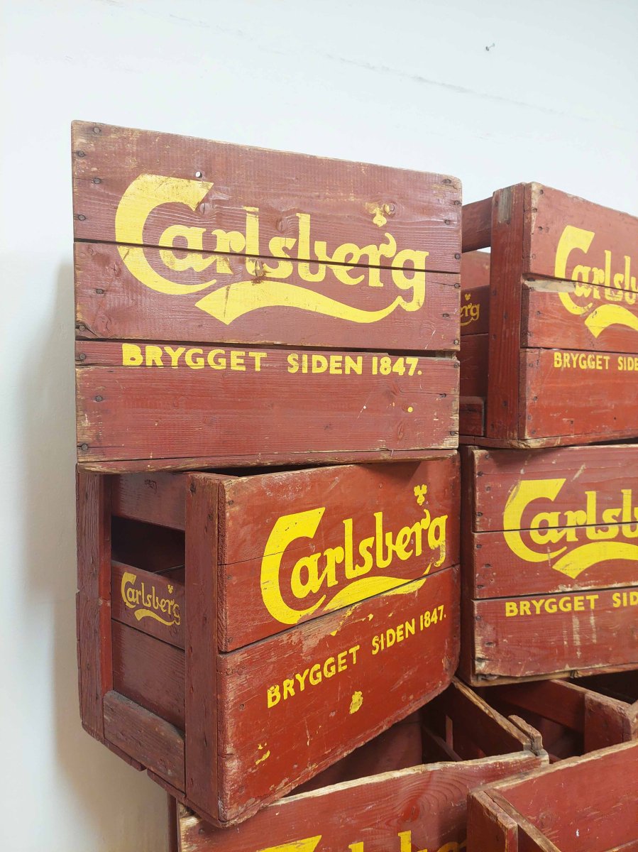 1920 -luvun korkea Carlsberg -olutlaatikko - Image 3
