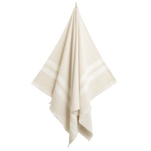 GANT Stripe Hammam beach towel rantapyyhe 100x180cm, faded beige