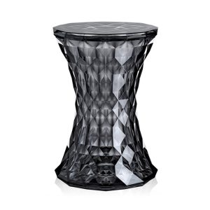 Kartell Stone jakkara, läpinäkyvä savunharmaa