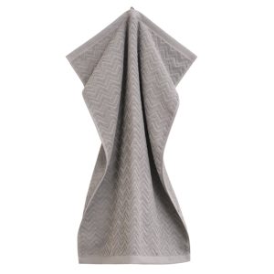 GANT Jacquard herringbone käsipyyhe 50x70cm, concrete grey