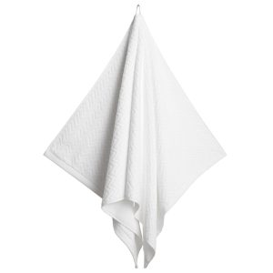 GANT Jacquard herringbone kylpypyyhe 70x140cm, valkoinen