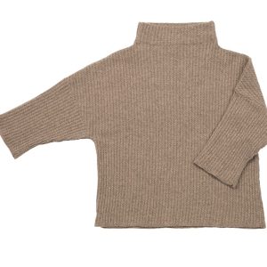 Gant Cable knit lounge sweater, M camel brown