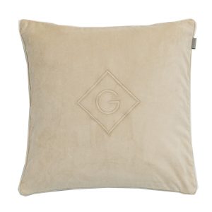 Gant Velvet G tyynynpäällinen 50x50cm, warm khaki