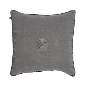 Gant Washed linen embroidery tyynynpäällinen, dark grey melan