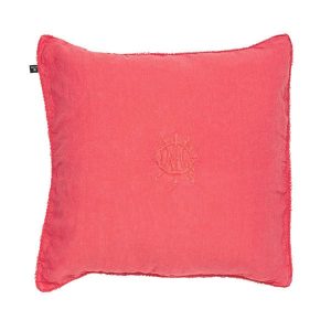Gant Washed linen embroidery tyynynpäällinen, pale red